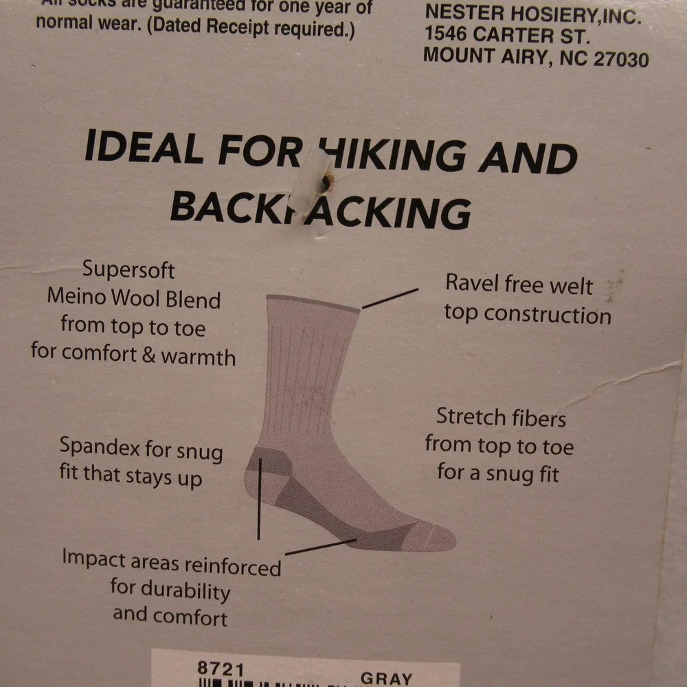 Realtree Socks Womens Medium 6-10 Gray Mid‎ Weight Wool Blend NEW